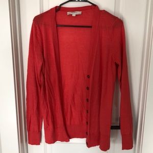 cozy coral cardigan | M